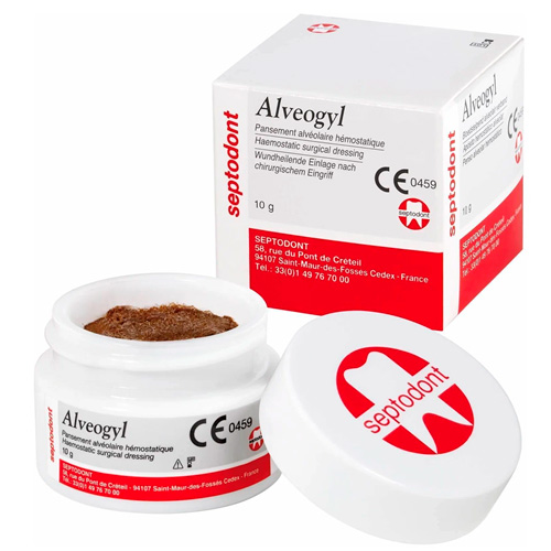 Alveogyl  - антисептическая болеутоляющая и гемостатическая альвеолярная повязка (10 г)