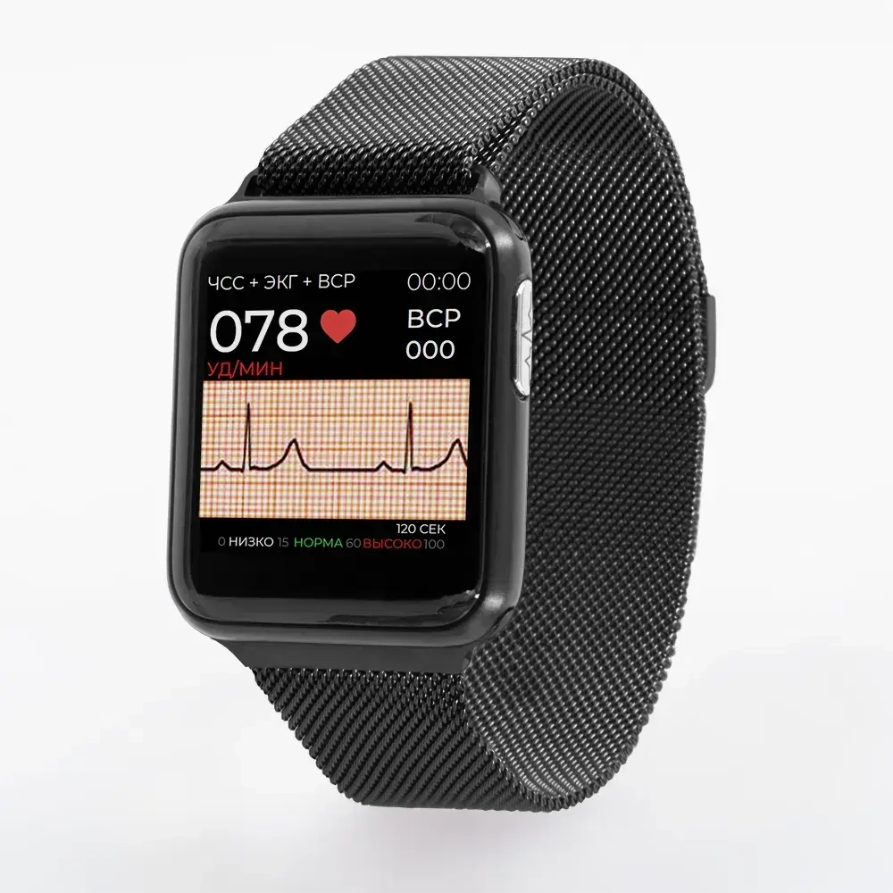 Health Watch Pro №5 Milan часы здоровья с ЭКГ, чёрный